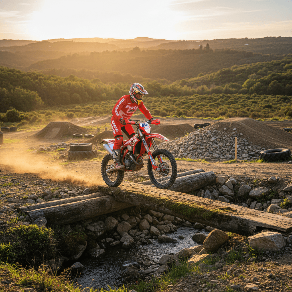 Hard Enduro Athlete in Action