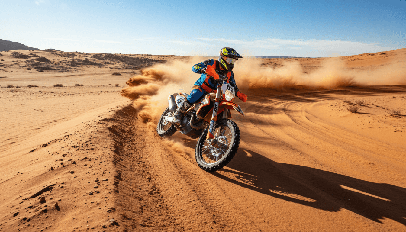 Felix Baehker bei technisch anspruchsvollem Gelände