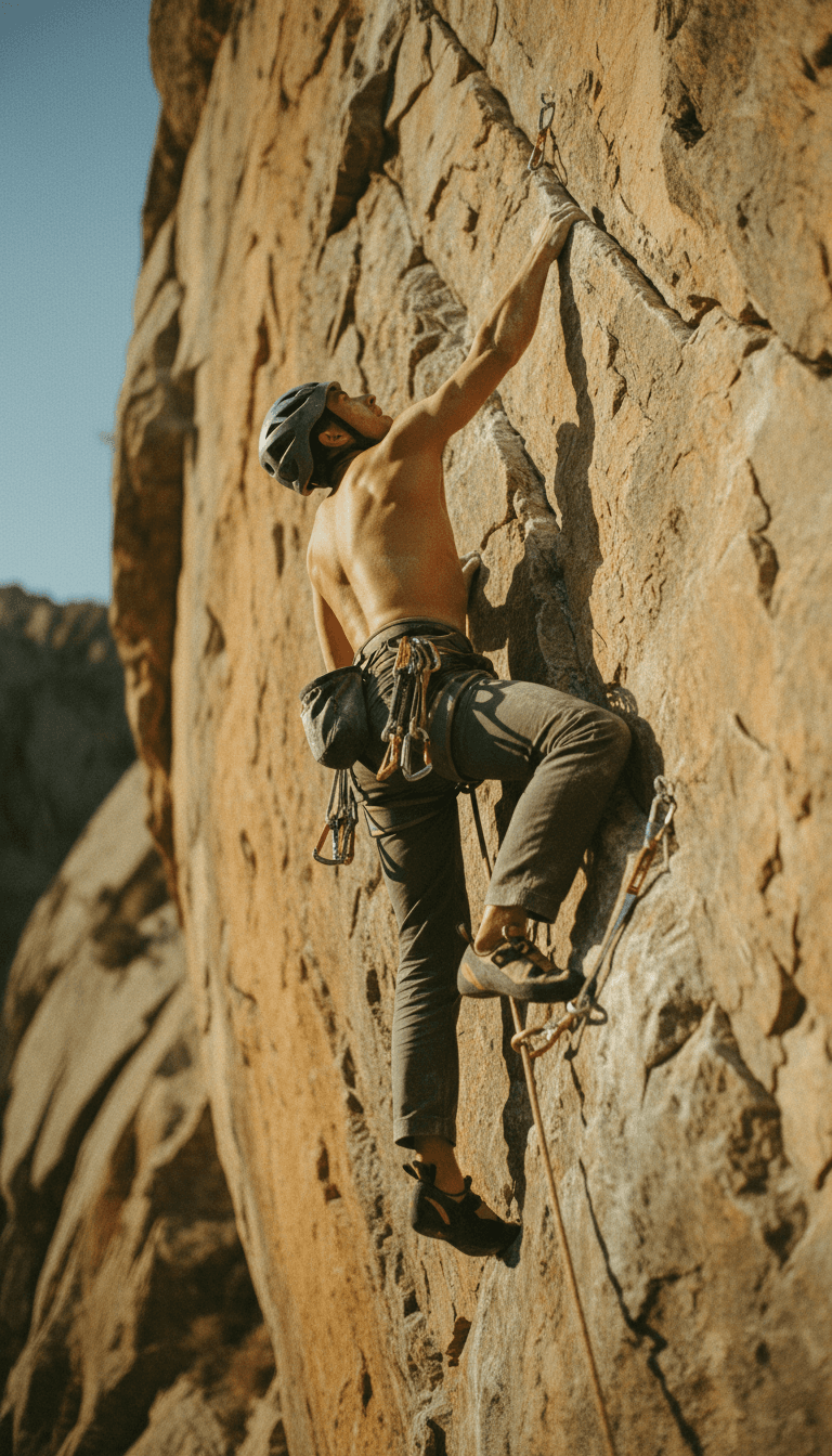 Kraftvolle Auffahrt über steiles Felsengelände